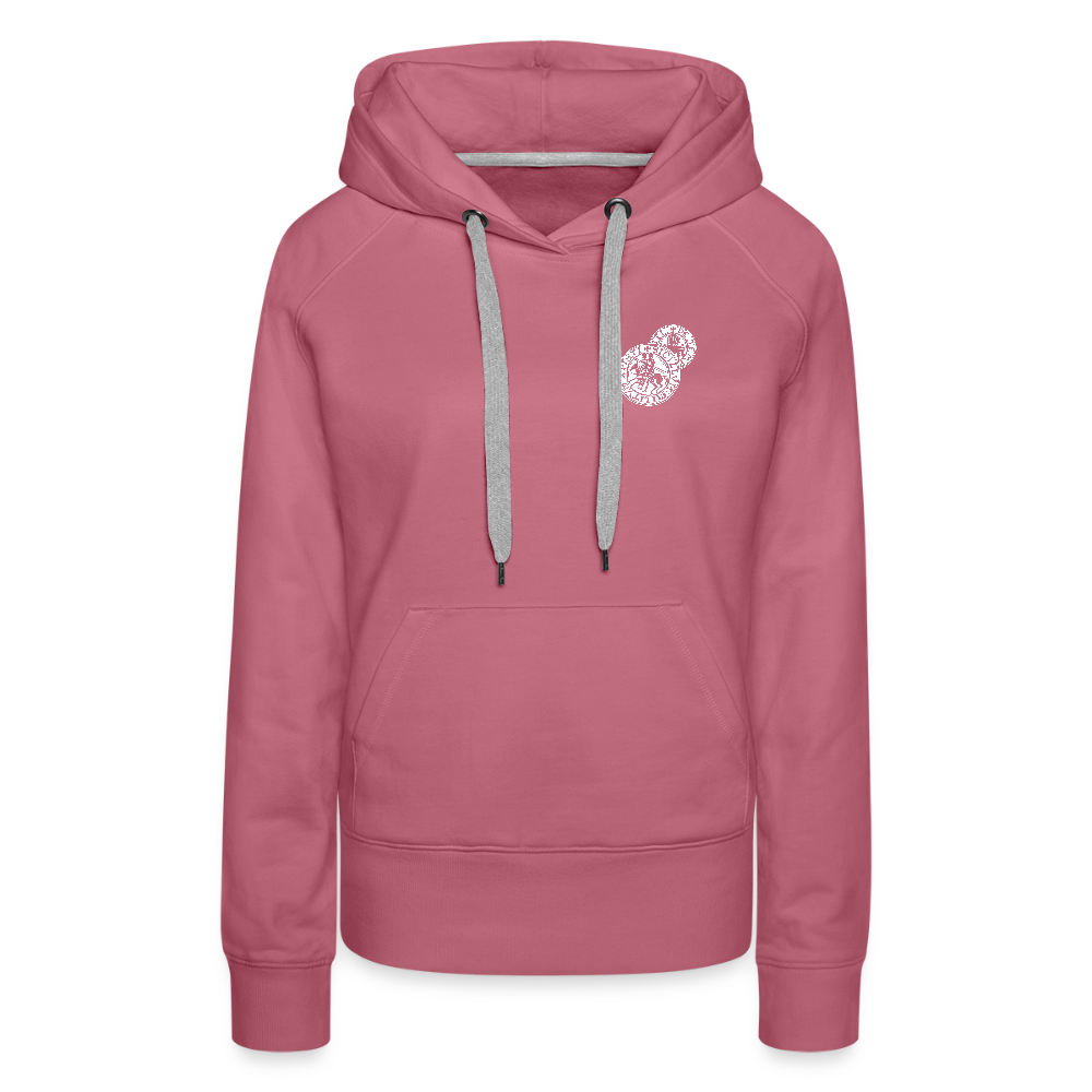 NEUES PROD FRAUEN HOODIE Templer Siegel - Malve