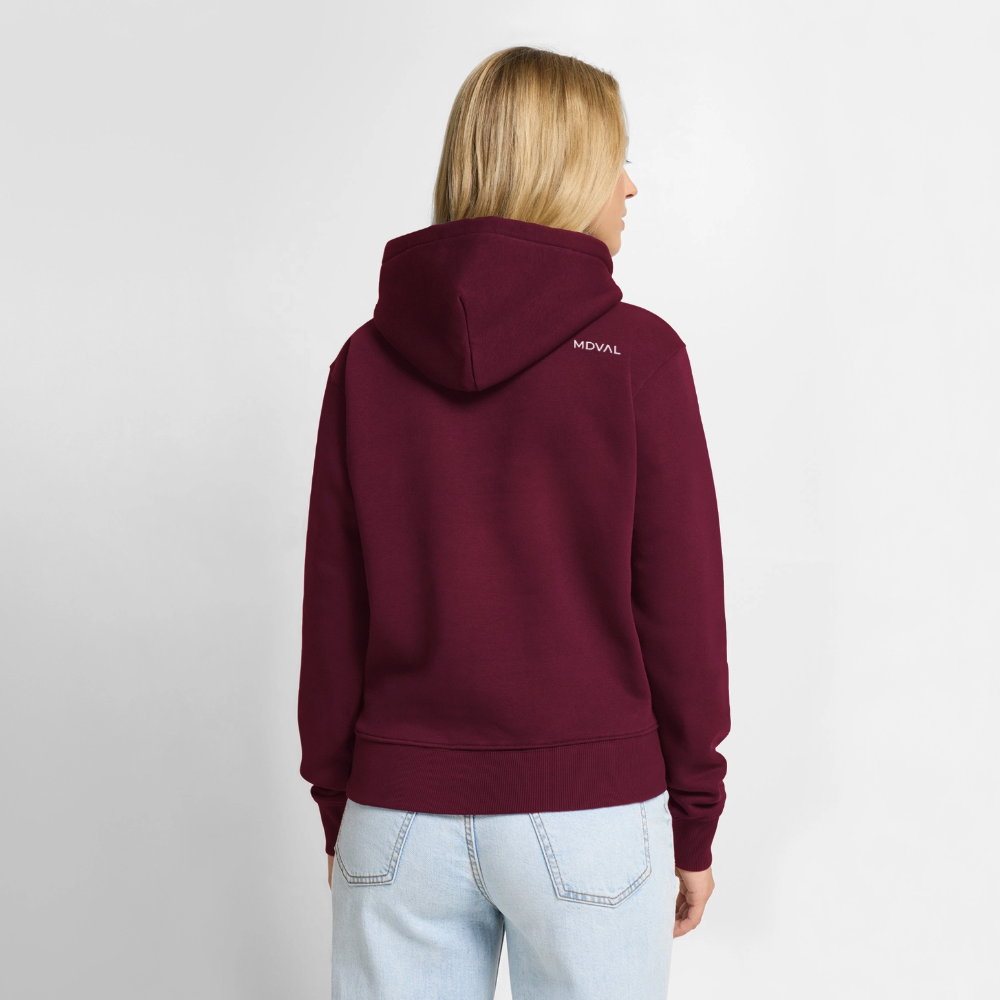 NEUES PROD FRAUEN HOODIE Dargen - Burgunderrot