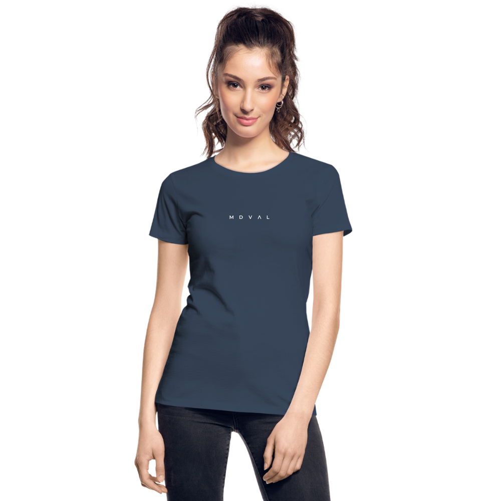 Mittelalter Shirt MDVAL Logo I tight fit I Damen - Navy