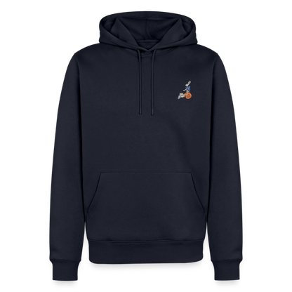 Mittelalter Tiere Hoodie | Tjostender Hase - Navy