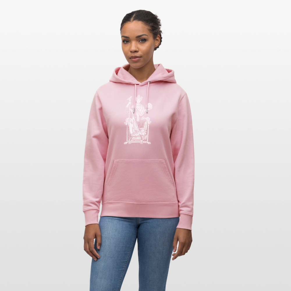 Mittelalterlicher Codex I Kaiser Otto III I front I Bio-Hoodie - Hellrosa