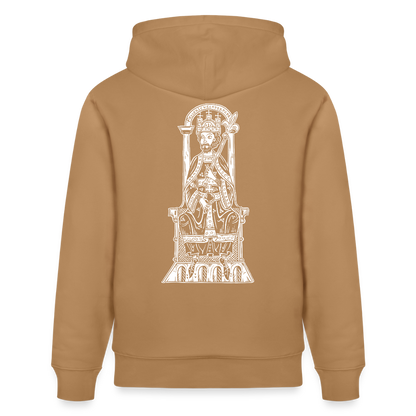Friedrich I. Barbarossa (weißer Print hinten) I Mittelalter Hoodie - Karamell 