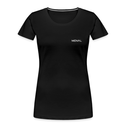 Friedrich I. Barbarossa (weißer Print hinten) I Bio-Shirt Damen - Schwarz