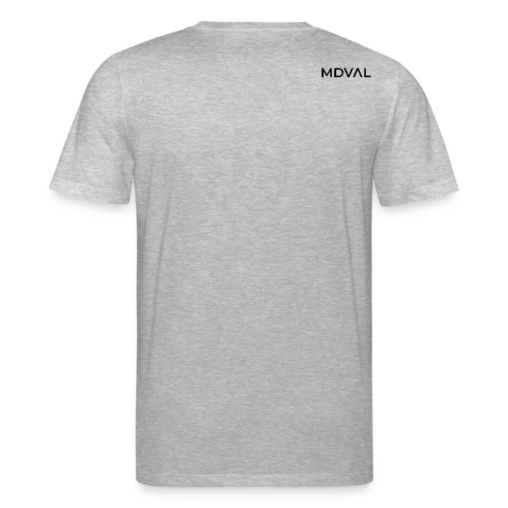 Templer Shirt | Siegel des Templerordens "Zwei Reiter auf einem Pferd" | hell | Bio-Shirt - Grau meliert