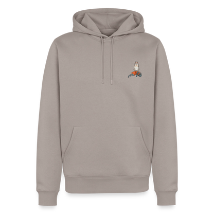 Mittelalterliche Tier Hoodie | Falscher Reiter - Taupe