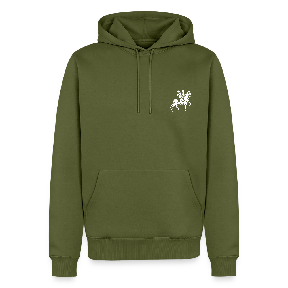 NEUES PROD Männer Premium Hoodie Templer Zwei Reiter - Khaki