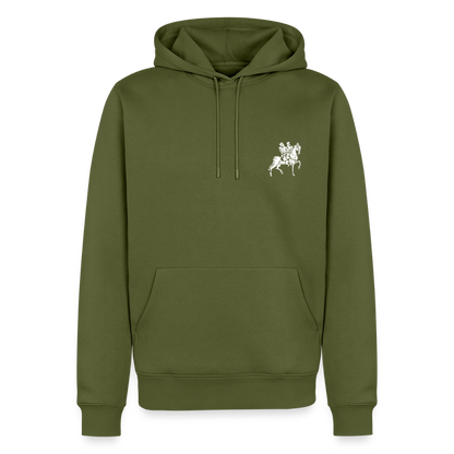 NEUES PROD Männer Premium Hoodie Templer Zwei Reiter - Khaki