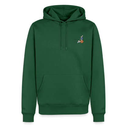 Mittelalter Tiere Hoodie | Tjostender Hase - Flaschengrün
