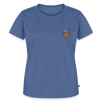 Mittelalterliche Tiere Shirt | Kampfhühnchen - Taubenblau