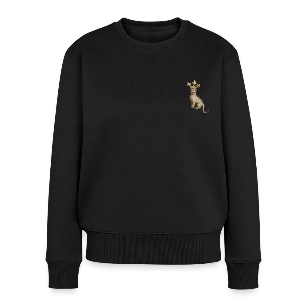 Mittelalter Tiere Pullover I Königskatze - Schwarz