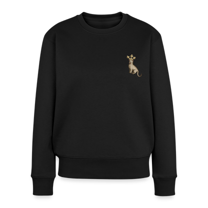 Mittelalter Tiere Pullover I Königskatze - Schwarz