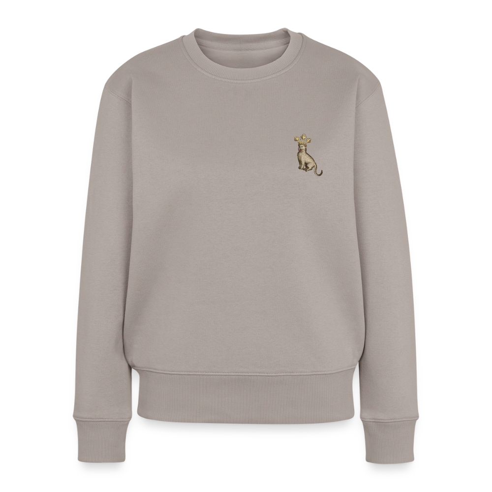 Mittelalter Tiere Pullover I Königskatze - Taupe