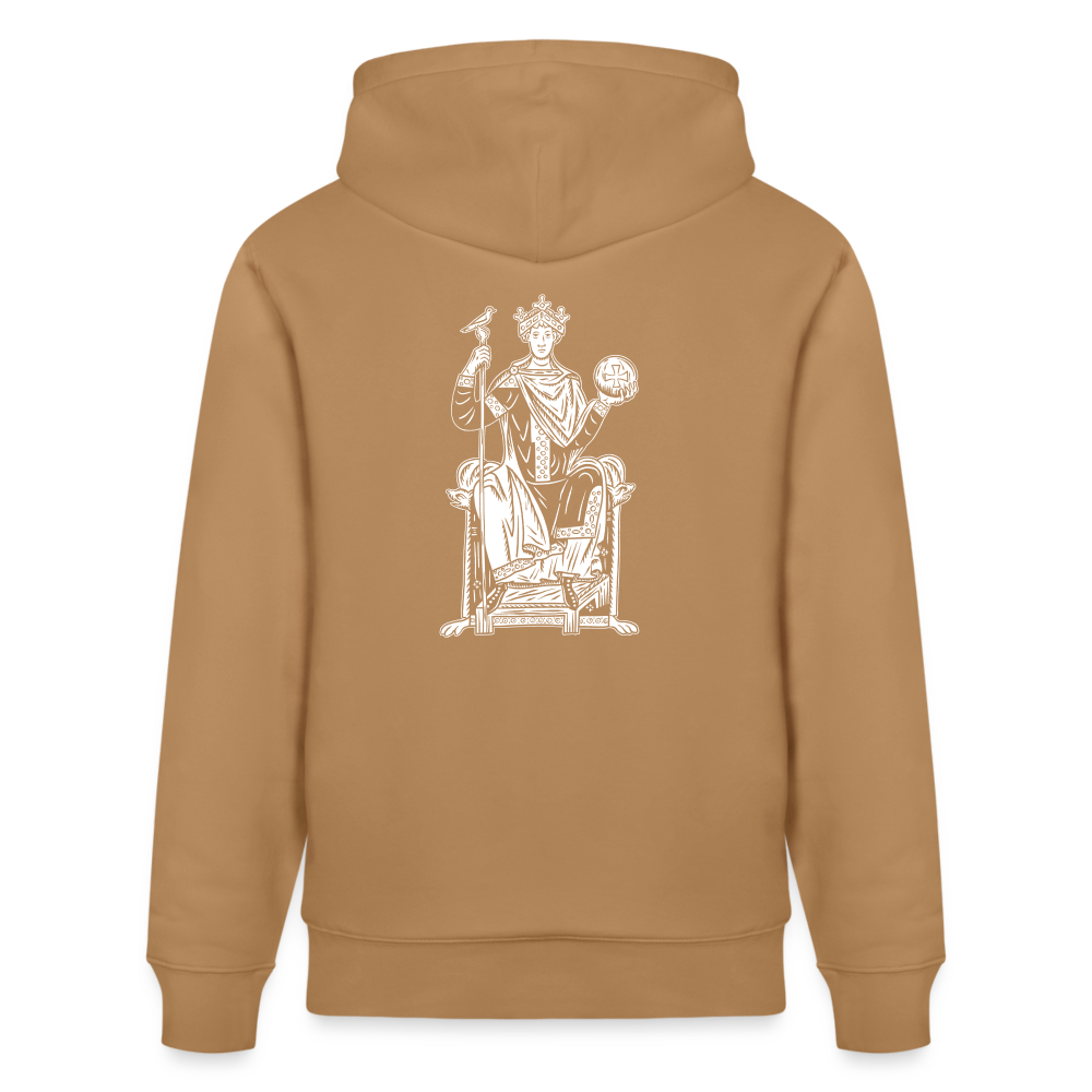 Mittelalterliche Quelle Kaiser Otto III I Bio-Hoodie - Latte