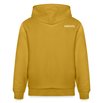 Mittelalterliches Schwert Bio-Hoodie I "langes swertt" I Spätmittelalter I dunkel I - Ocker