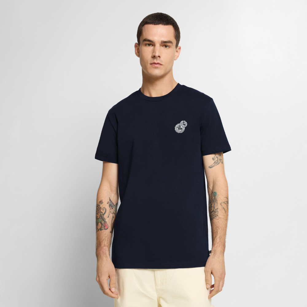 Templer Shirt | Siegel des Templerordens "Zwei Reiter auf einem Pferd" | dunkel | Bio Hoodie - Navy