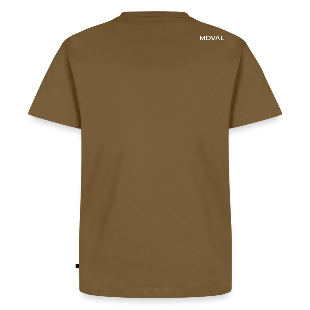 Templer Shirt | Siegel des Templerordens "Zwei Reiter auf einem Pferd" | dunkel | Bio Hoodie - Nussbraun