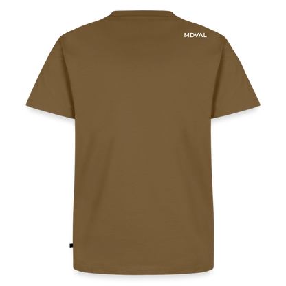 Templer Shirt | Siegel des Templerordens "Zwei Reiter auf einem Pferd" | dunkel | Bio Hoodie - Nussbraun