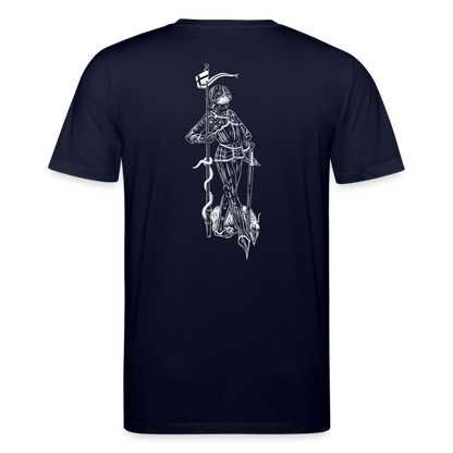 Geschichtsfenster Mittelalter Shirt | Heiliger Georg Bio Shirt - Navy
