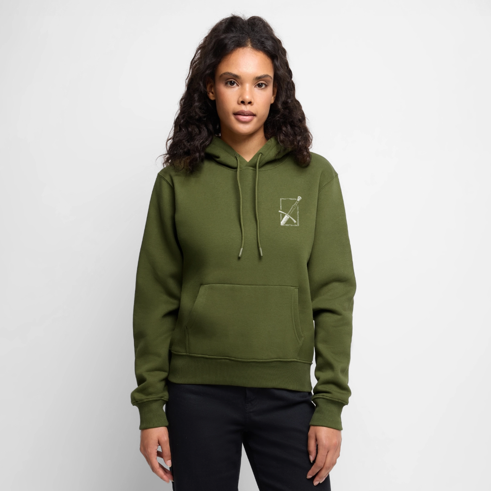 NEUES PROD FRAUEN HOODIE Langes Swertt - Khaki