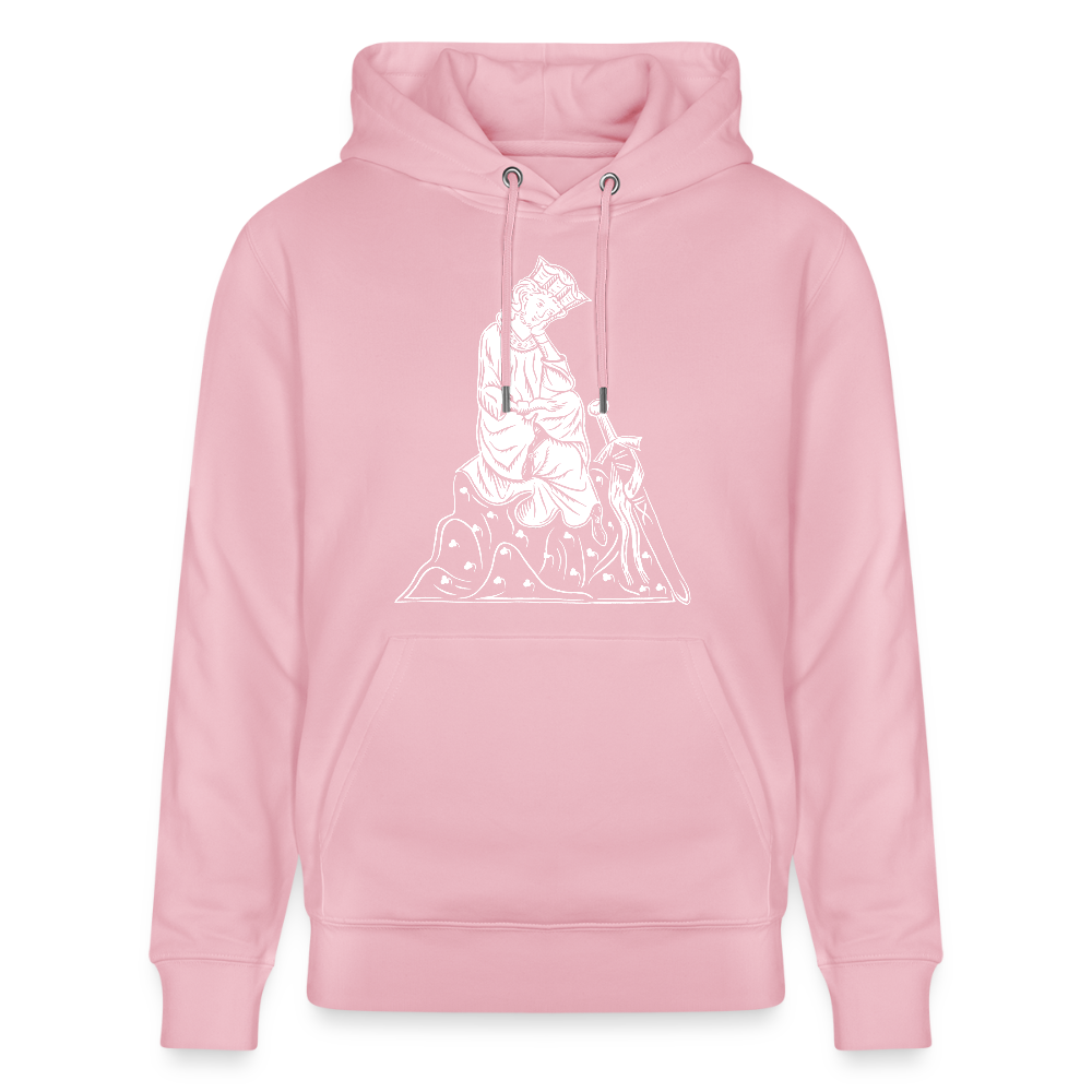 Mittelalterlicher Codex I Walther von der Vogel I front I Bio-Hoodie - Hellrosa