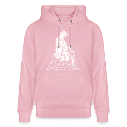 Mittelalterlicher Codex I Walther von der Vogel I front I Bio-Hoodie - Hellrosa