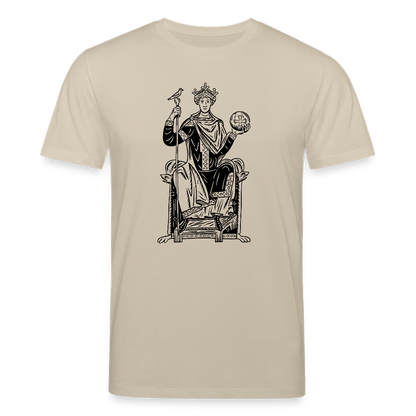 Mittelalterliche Quelle Kaiser Otto III I front I hell I Bio-Shirt - Beige