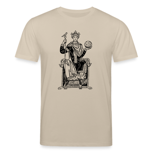 Mittelalterliche Quelle Kaiser Otto III I front I hell I Bio-Shirt - Beige