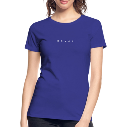 Mittelalter Shirt MDVAL Logo I tight fit I Damen - Königsblau