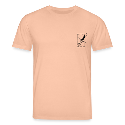 Mittelalterliches Schwert T-Shirt I "swertelin" I Hochmittelalter I hell I Bio-Shirt - Pfirsich