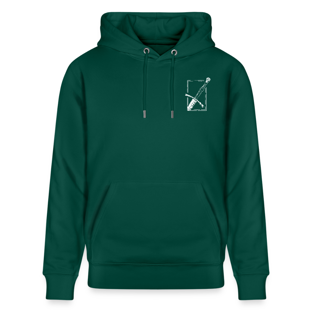 Mittelalterliches Schwert Bio-Hoodie I "langes swertt" I Spätmittelalter I dunkel I - Forest