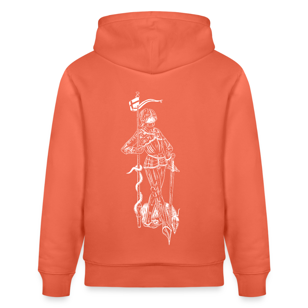 Geschichtsfenster Mittelalter Hoodie | Heiliger Georg Bio Hoodie - Hellrot