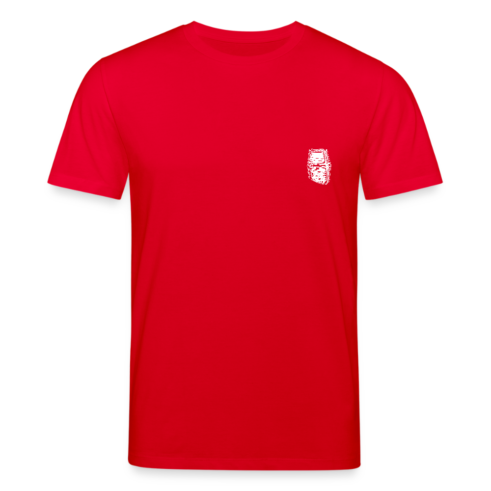 Mittelalterlicher Helm T-Shirt I "Dargen" I Hochmittelalter I dunkel I Bio-Shirt - Rot