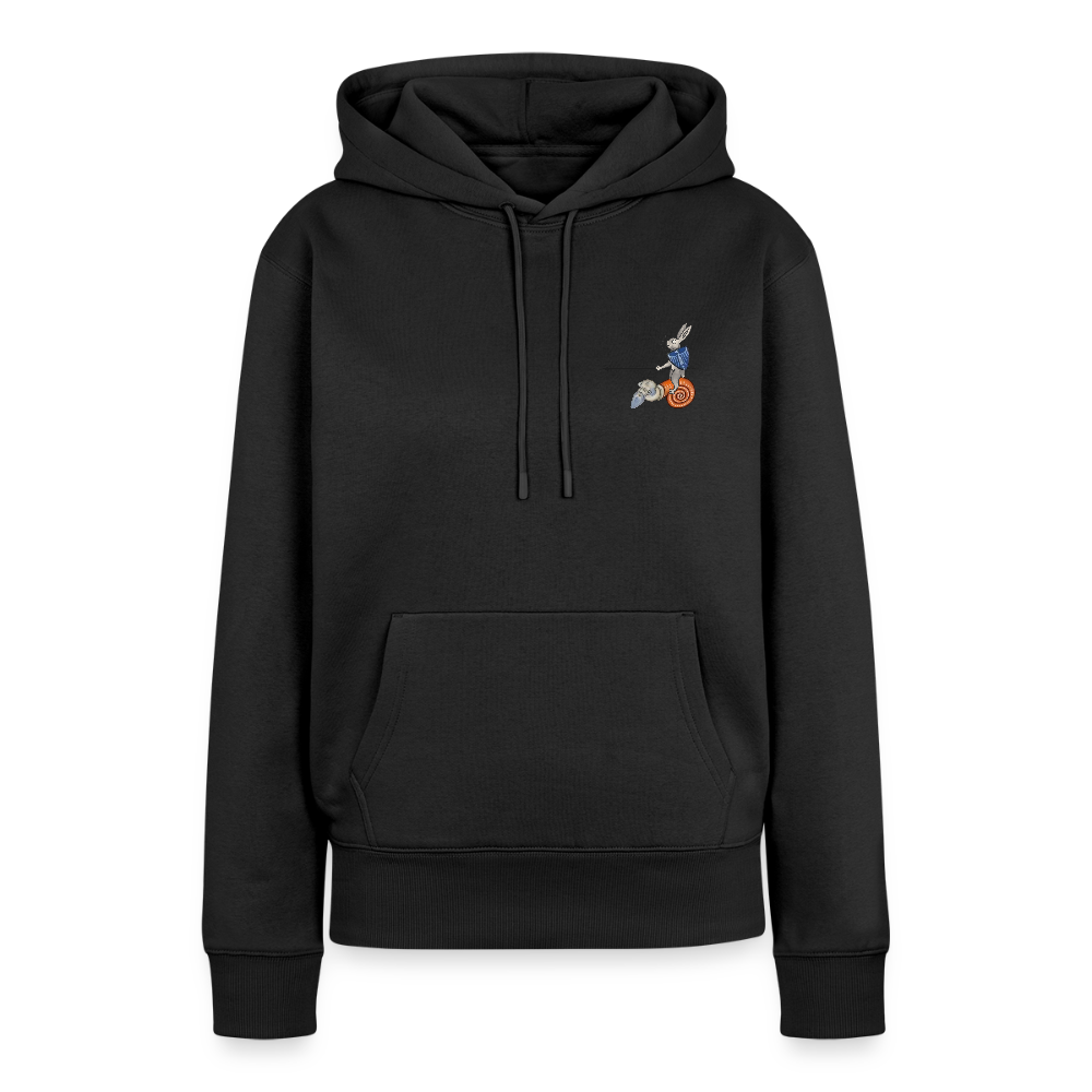 NEUES PROD FRAUEN HOODIE Tjostender Hase - Schwarz