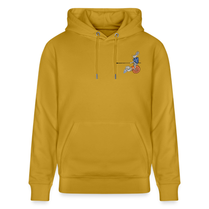 Mittelalterliche Tiere T-Shirt "Tjostender Hase" I Bio-Hoodie - Ocker