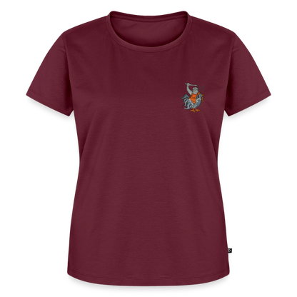 Mittelalterliche Tiere Shirt | Kampfhühnchen - Burgunderrot