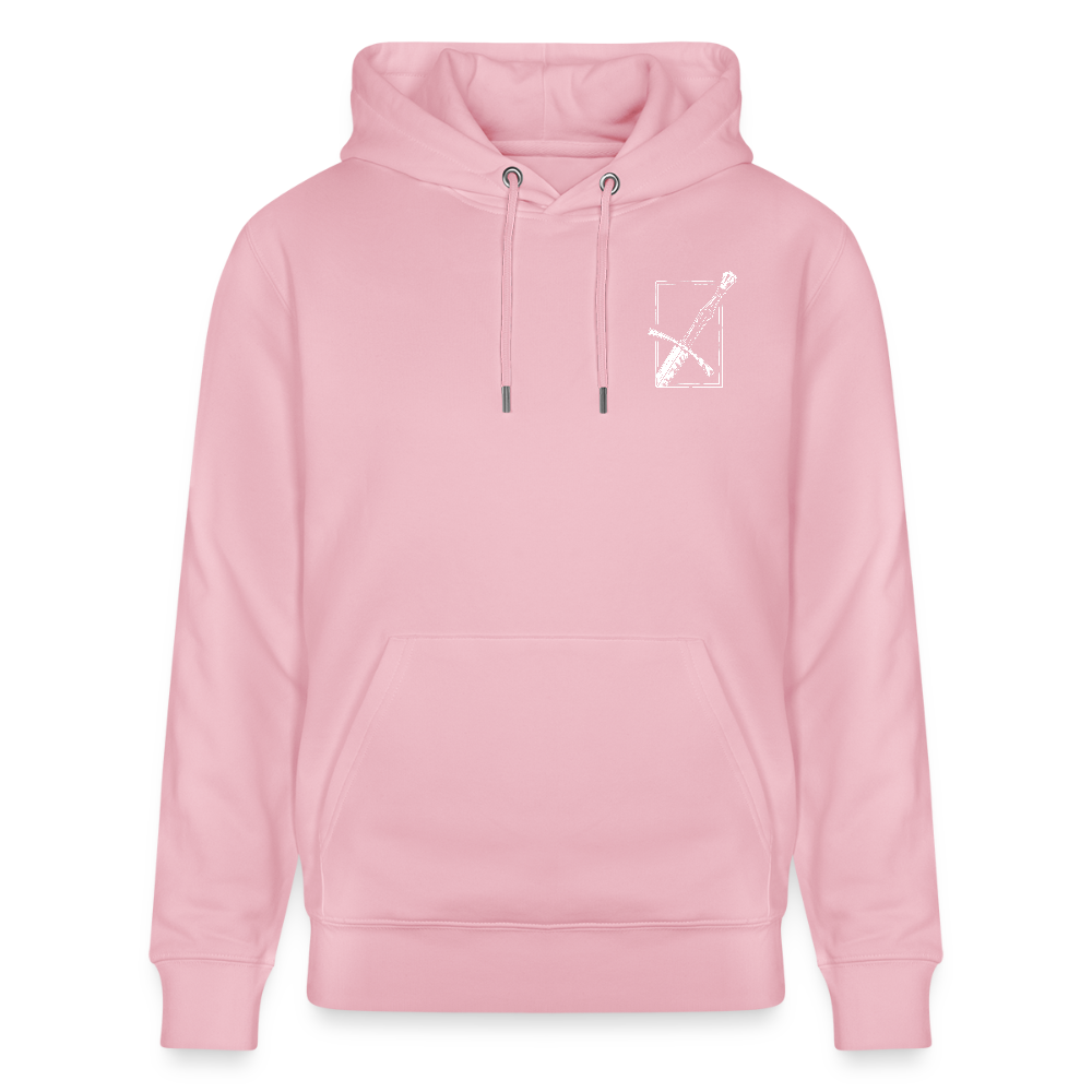 Mittelalterliches Schwert Bio-Hoodie I "langes swertt" I Spätmittelalter I dunkel I - Hellrosa