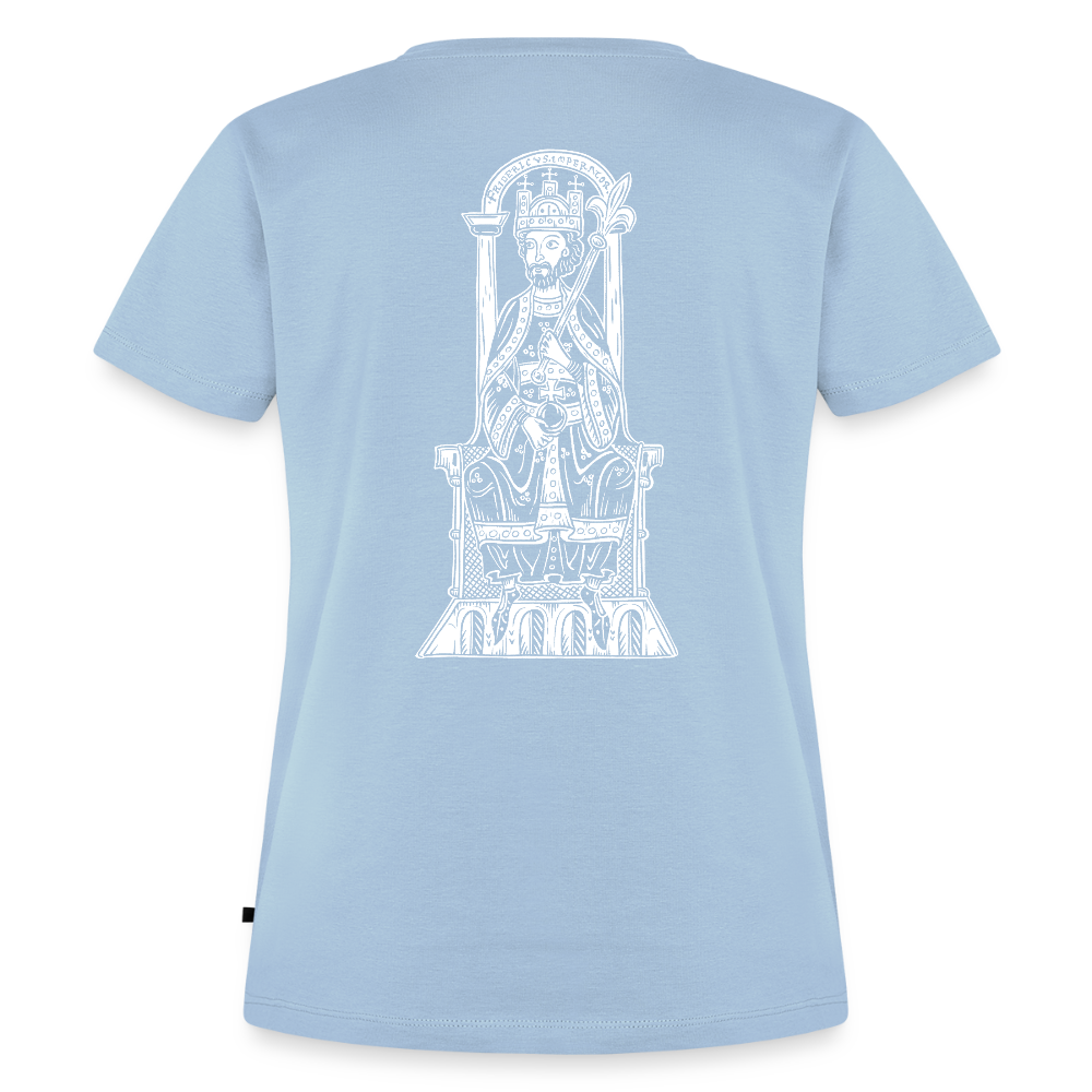 NEUES PROD Bio-Shirt Damen Friedrich I. Barbarossa - Hellblau