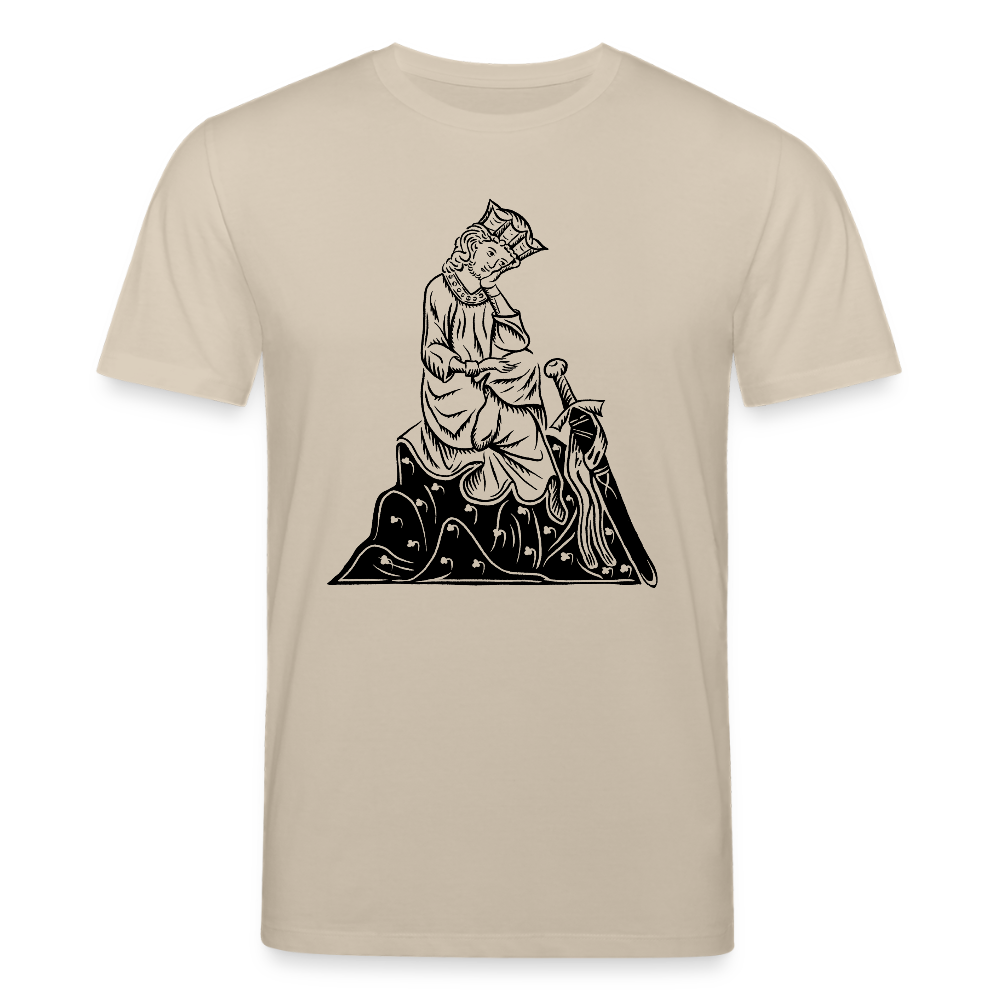 Mittelalterliche Quelle I Walther von der Vogelweide I front I hell I Bio-Shirt - Beige