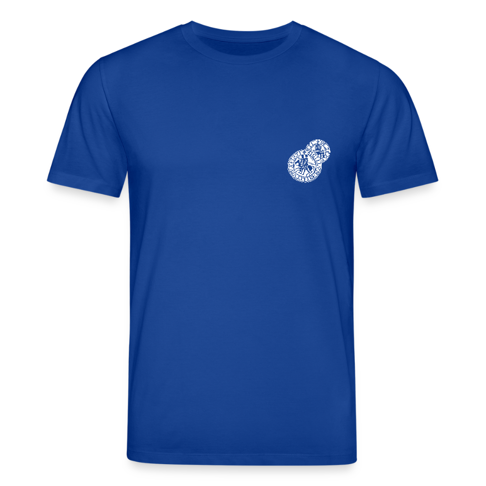 Templer Shirt | Siegel des Templerordens "Zwei Reiter auf einem Pferd" | dunkel | Bio-Shirt - Dunkelblau