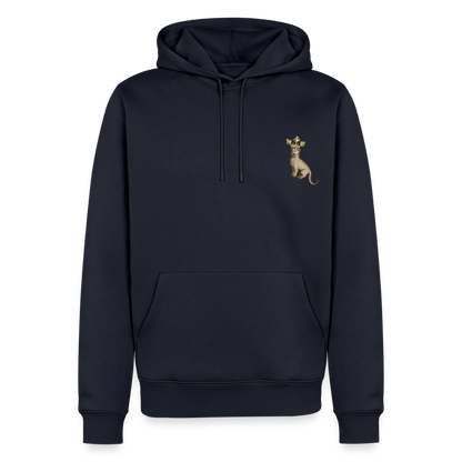 NEUES PROD Männer Premium Hoodie Königskatze - Navy