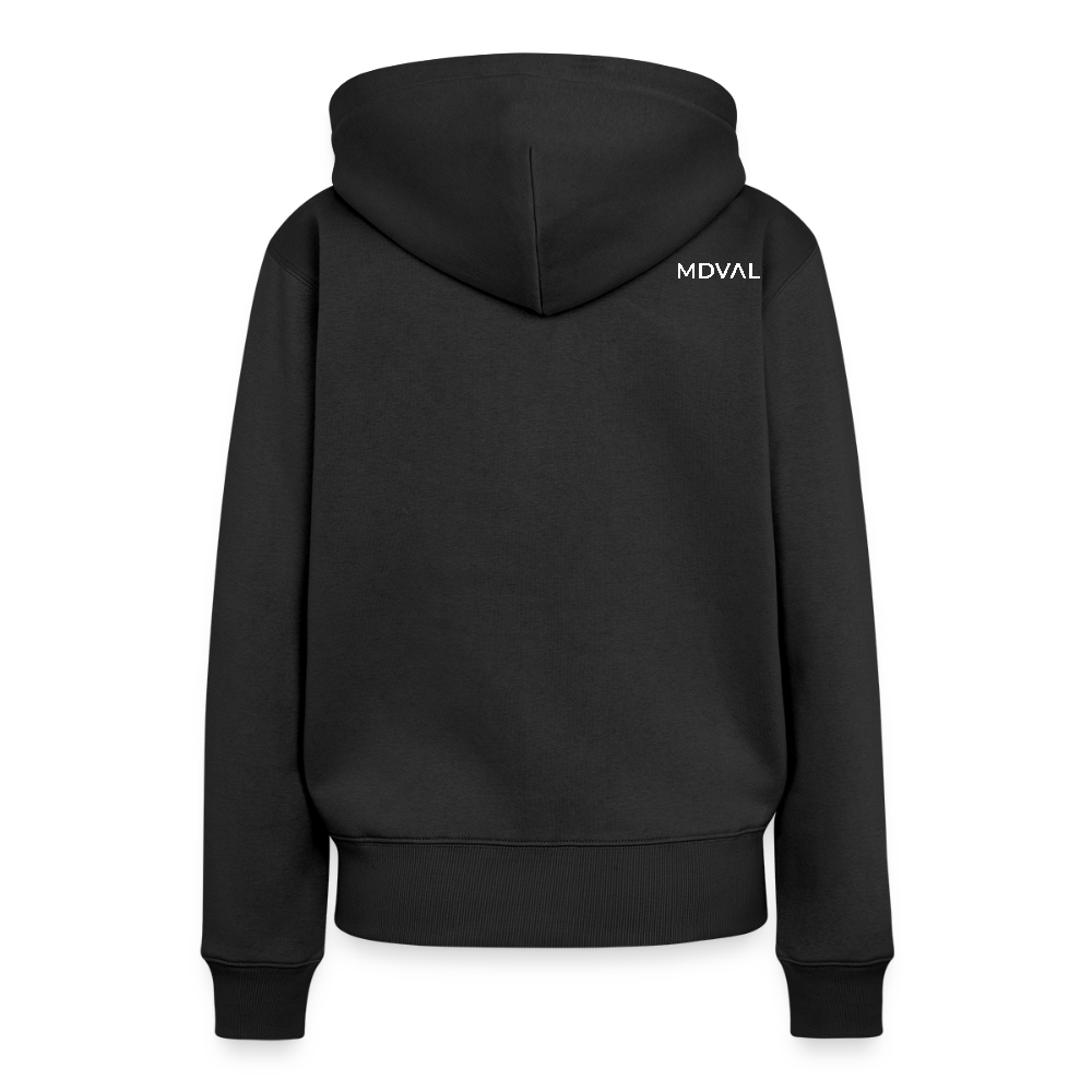 NEUES PROD FRAUEN HOODIE Tjostender Hase - Schwarz