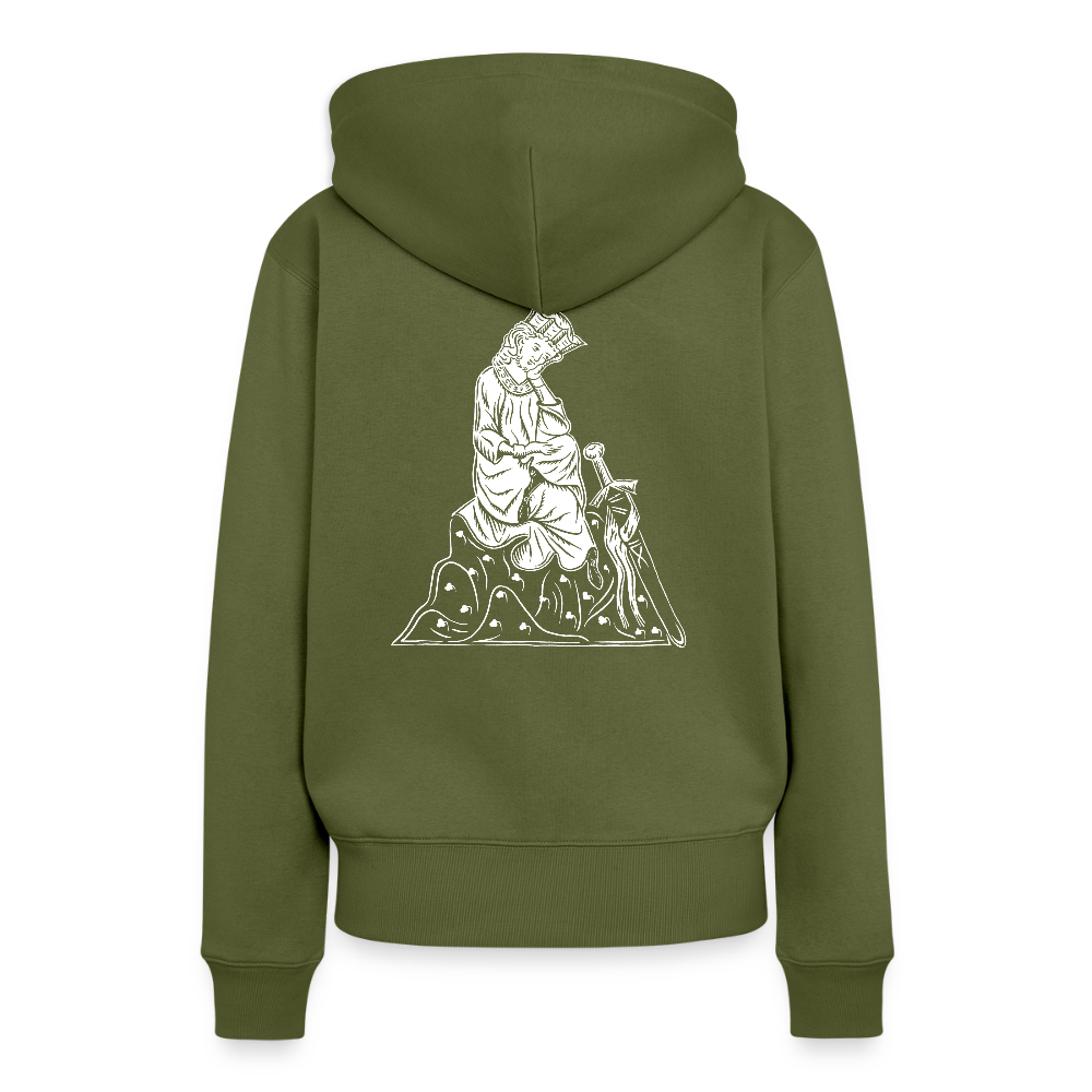 NEUES PROD FRAUEN HOODIE Walther von der Vogelweide - Khaki