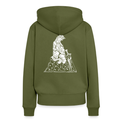 NEUES PROD FRAUEN HOODIE Walther von der Vogelweide - Khaki