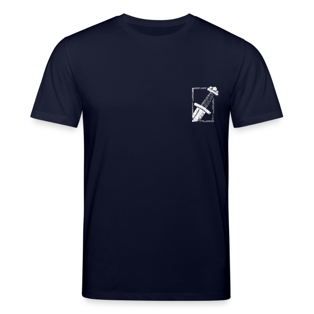 Mittelalterliches Schwert T-Shirt I "Gueðesweord" I Frühmittelalter I dunkel I Bio-Shirt - Navy