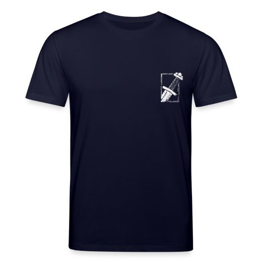 Mittelalterliches Schwert T-Shirt I "Gueðesweord" I Frühmittelalter I dunkel I Bio-Shirt - Navy