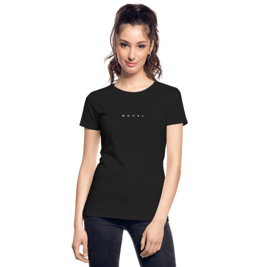 Mittelalter Shirt MDVAL Logo I tight fit I Damen - Schwarz