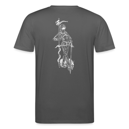 Geschichtsfenster Mittelalter Shirt | Heiliger Georg Bio Shirt - Anthrazit