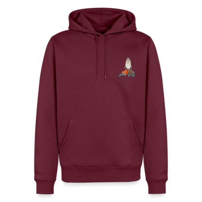 Mittelalterliche Tier Hoodie | Falscher Reiter - Burgunderrot