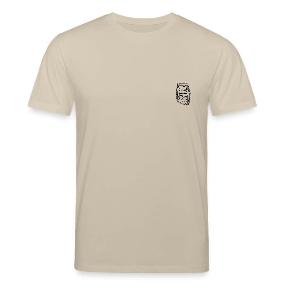 Mittelalterlicher Helm T-Shirt I "Dargen" I Hochmittelalter I hell I Bio-Shirt - Beige
