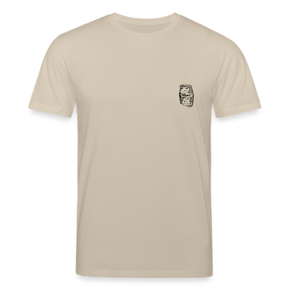 Mittelalterlicher Helm T-Shirt I "Dargen" I Hochmittelalter I hell I Bio-Shirt - Beige